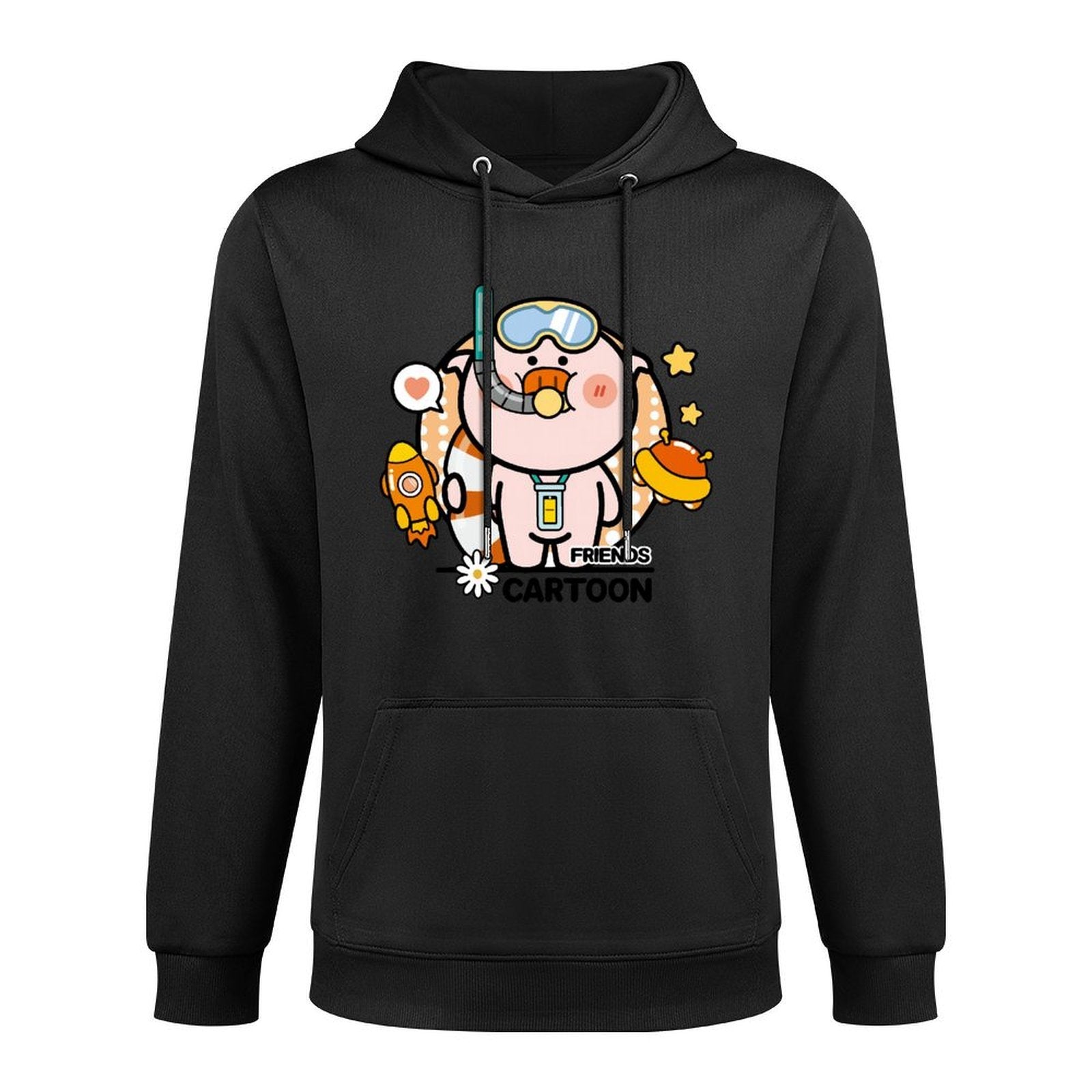 Softstyle Soft-Touch Front Graphic Hoodies